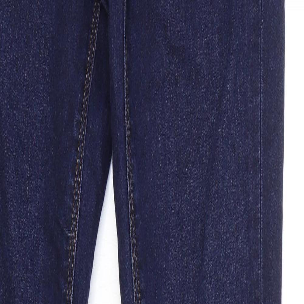 Waredenim Womens Blue Cotton Skinny Jeans Size 6 L31 in Regular Zip