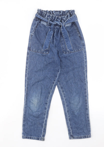 Preloved NEXT Girls Blue Cotton Straight Jeans Regular Pullover - Front