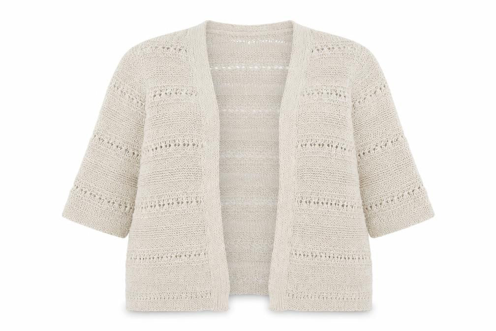 George Womens Brown V-Neck Polyester Cardigan Jumper Size 16