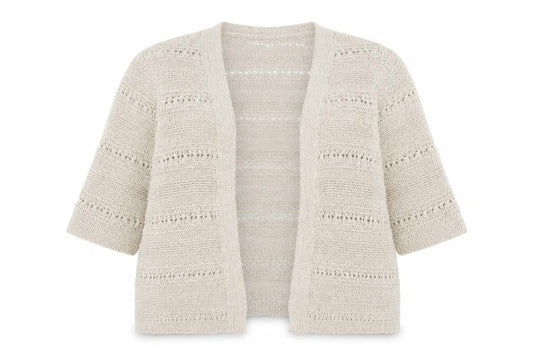 George Womens Brown V-Neck Polyester Cardigan Jumper Size 16