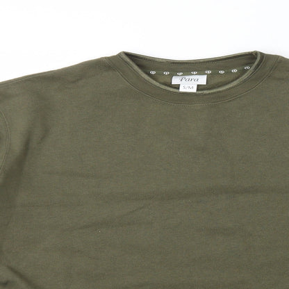 Para Mens Green Polyester Pullover Sweatshirt Size S - Size S/M