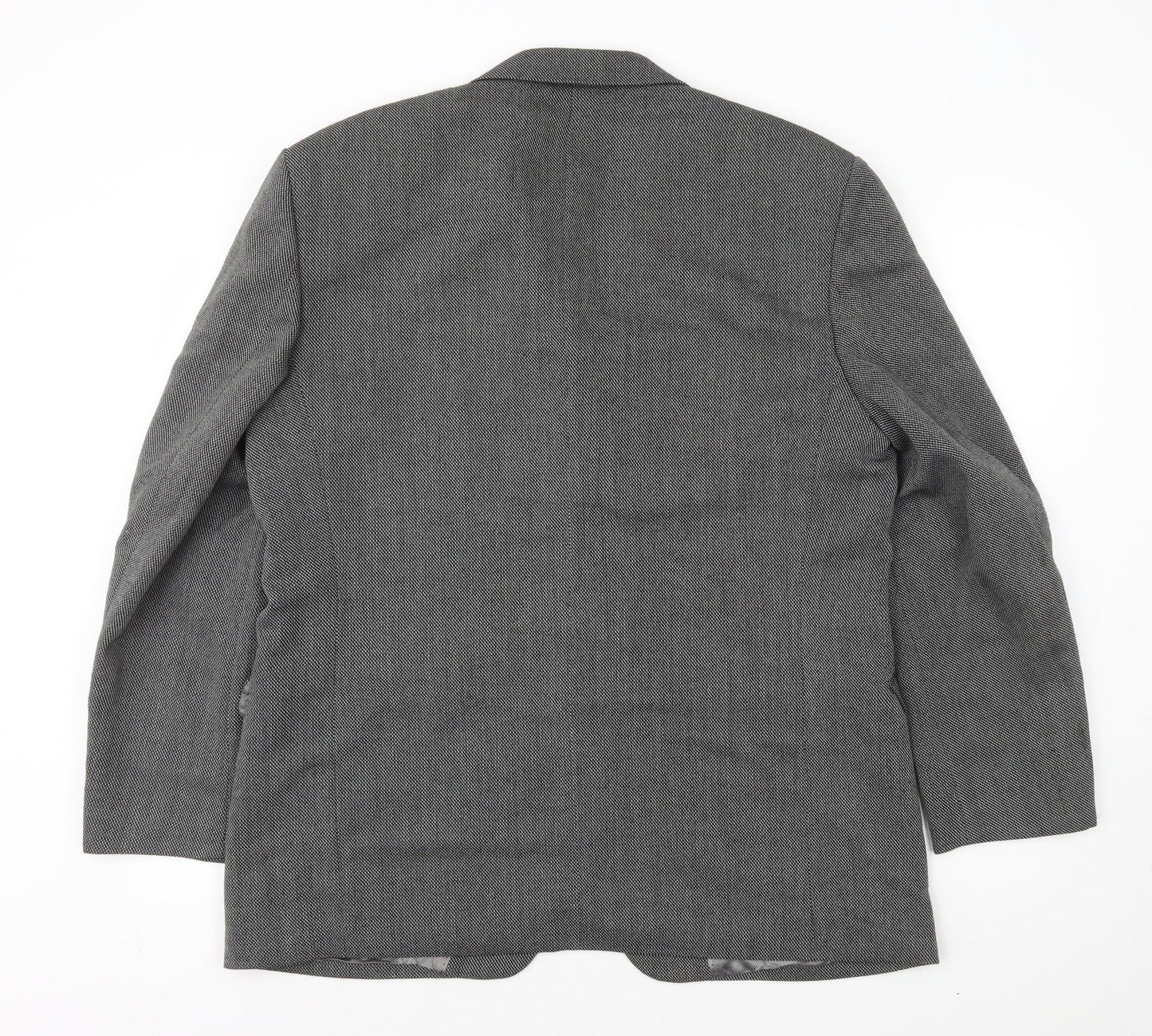 Marks and Spencer Mens Grey Wool Jacket Blazer Size L