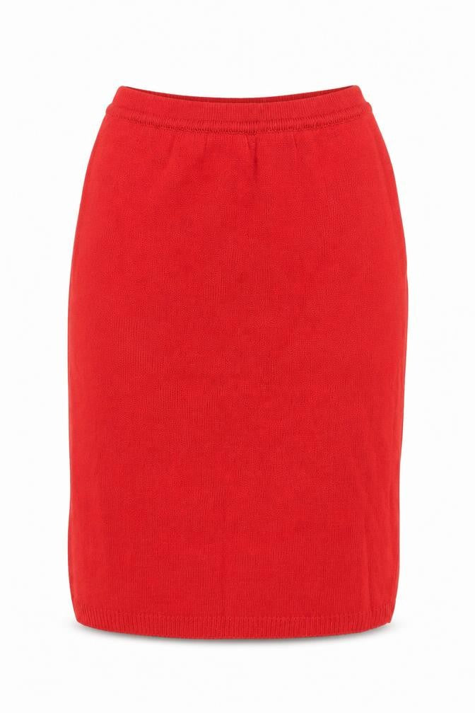 Link Fashion Womens Red Acrylic Straight & Pencil Skirt Size S