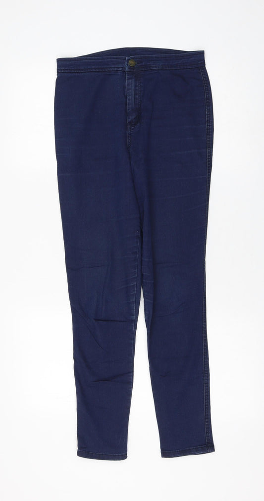 ASOS Womens Blue Cotton Jegging Jeans Size 28 in L28 in Regular Zip