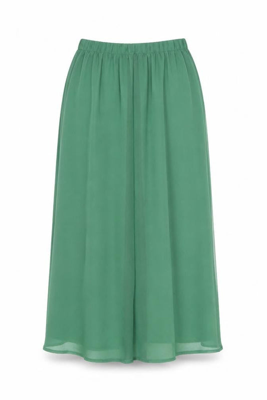 Forever 21 Womens Green Polyester Flare Skirt Size XS
