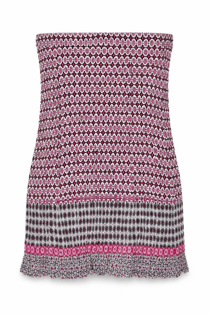 Damart Womens Multicoloured Geometric Polyester Straight & Pencil Skirt Size 38 in