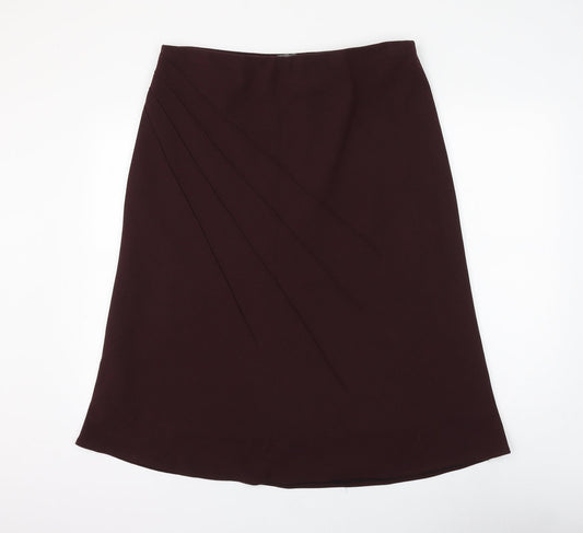 MIA Womens Red Polyester A-Line Skirt Size 36 in