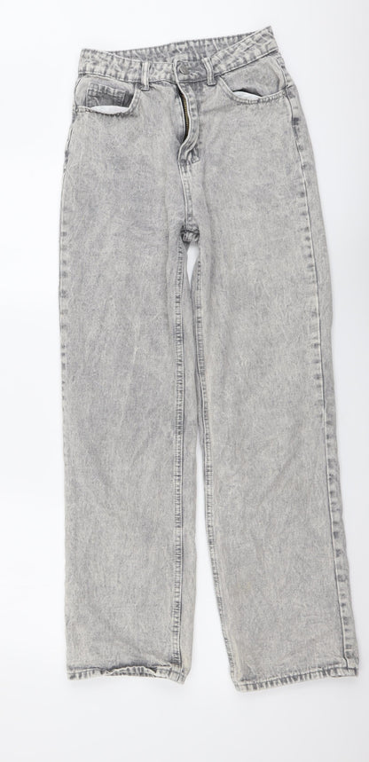SHEIN Womens Grey Cotton Jegging Jeans Size XS L29 in Regular Button