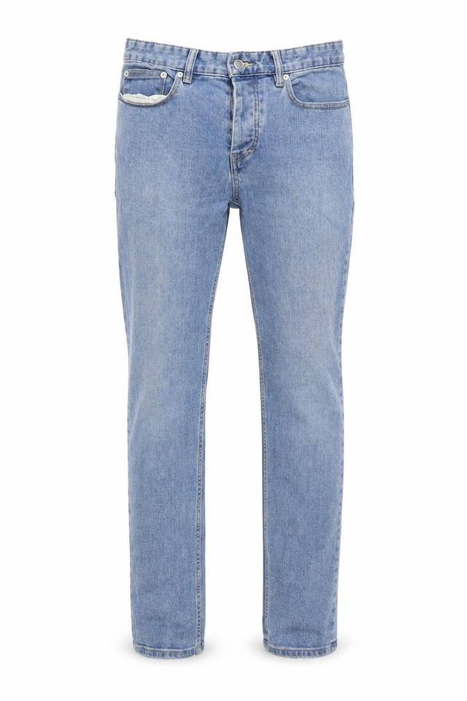 Topshop Mens Blue Cotton Skinny Jeans Size 30 in L32 in Regular Button