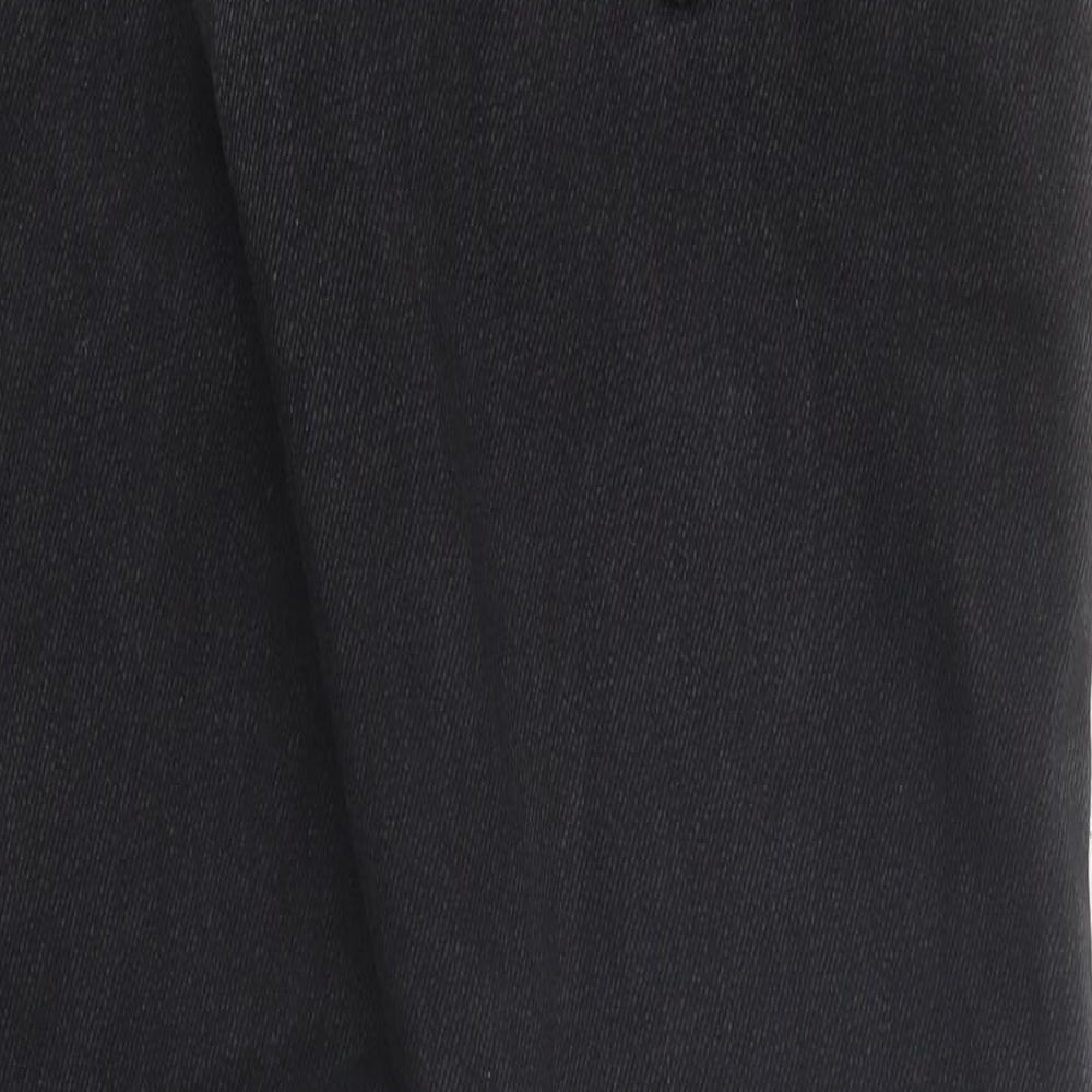 Preworn Womens Black 100% Cotton Straight Jeans Size 30 in L31 in Regular Zip