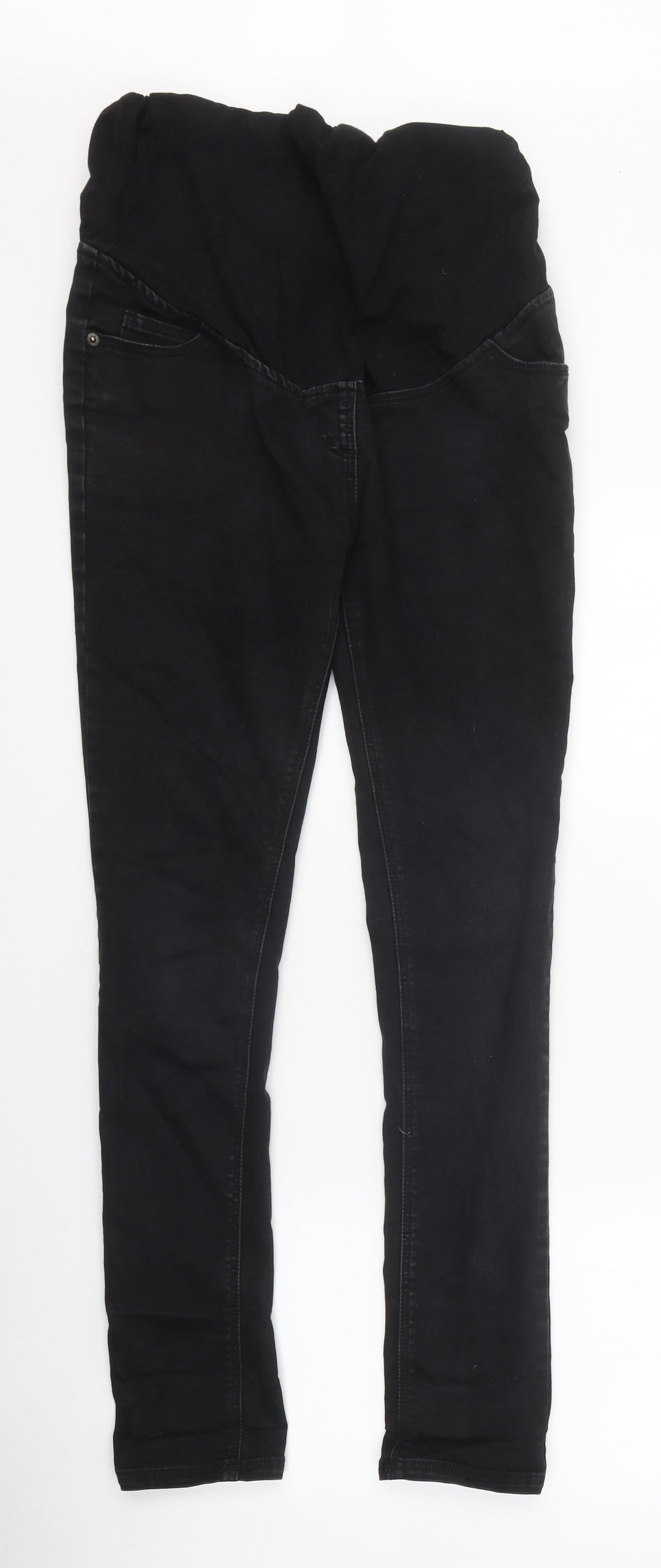 JoJo Maman Bébé Womens Black Polyester Skinny Jeans Size S L29 in Regular