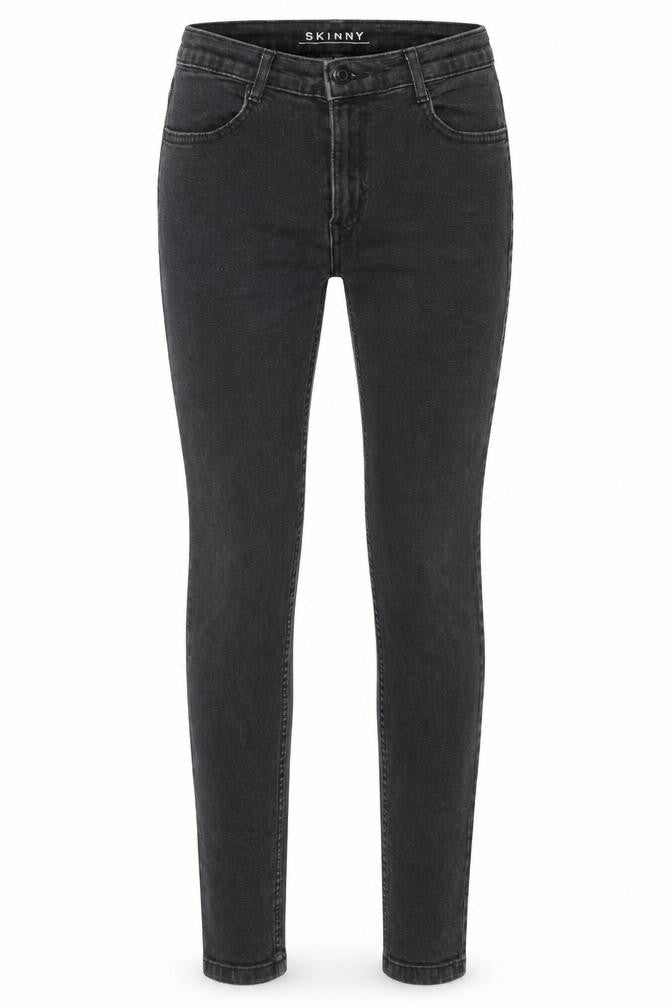 Marks & Spencer Womens Black 100% Cotton Skinny Jeans Size 8 L25 in Regular Zip