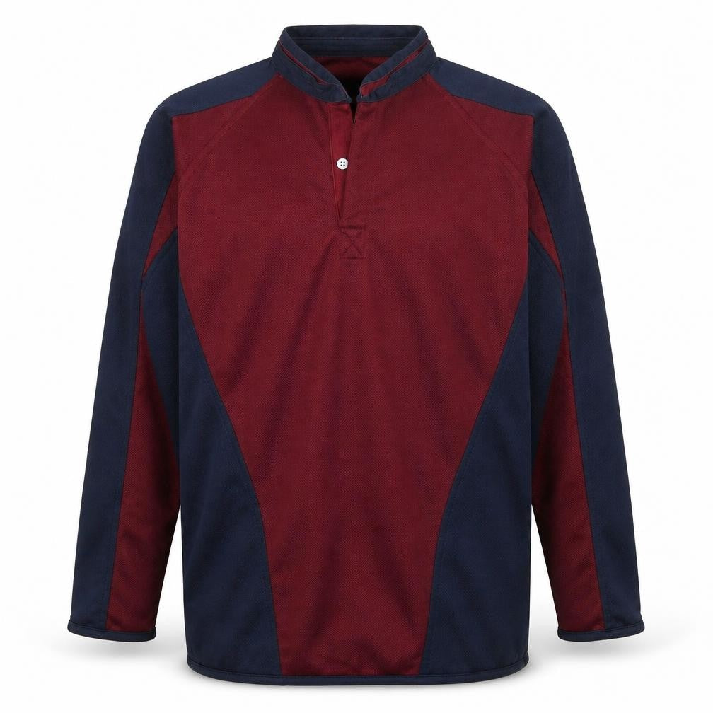 Falcon Mens Red Polyester Pullover Sweatshirt Size S - Colorblock