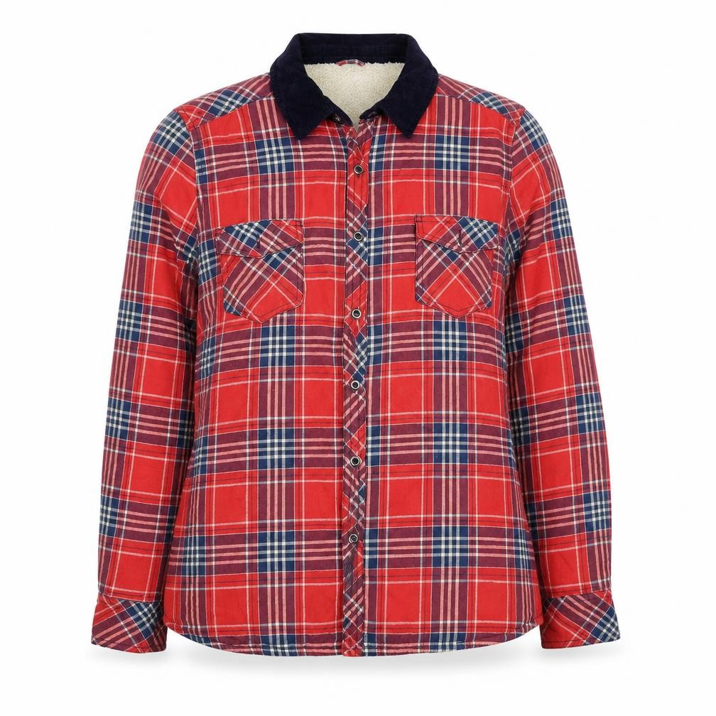 Atmosphere Womens Red Plaid Jacket Size 16 Button