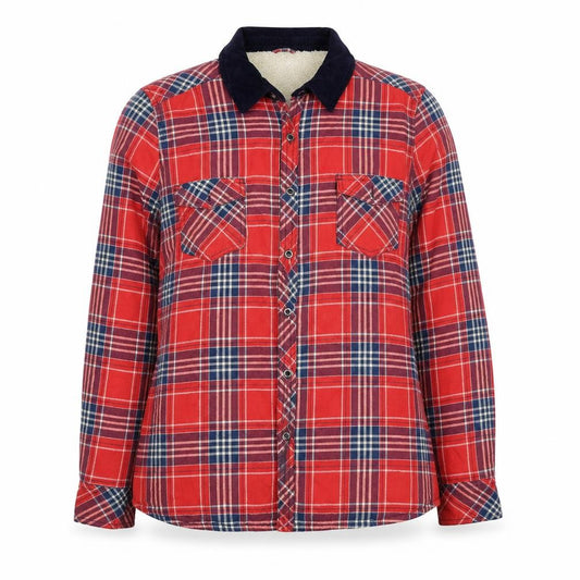 Atmosphere Womens Red Plaid Jacket Size 16 Button