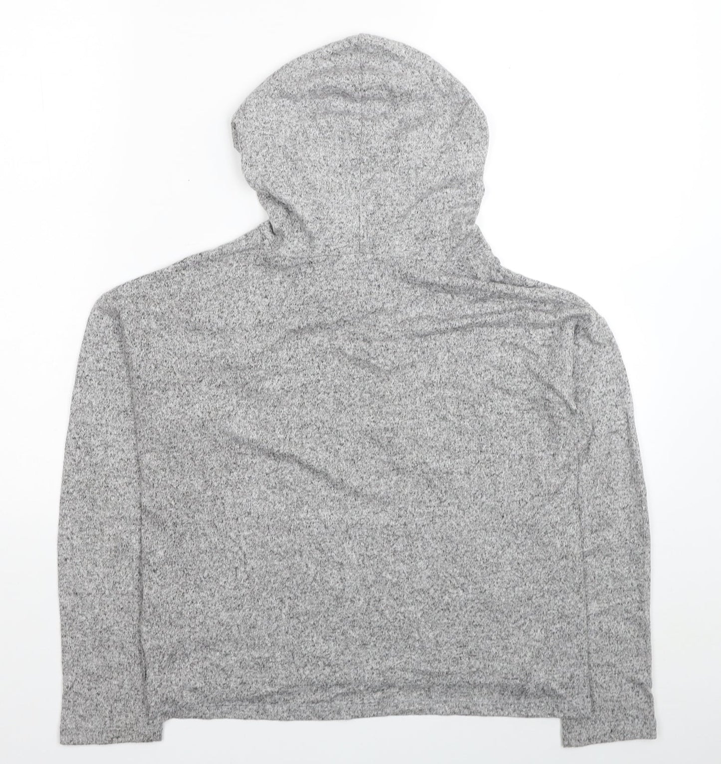 Brave Soul Womens Grey Viscose Pullover Hoodie Size XS Pullover