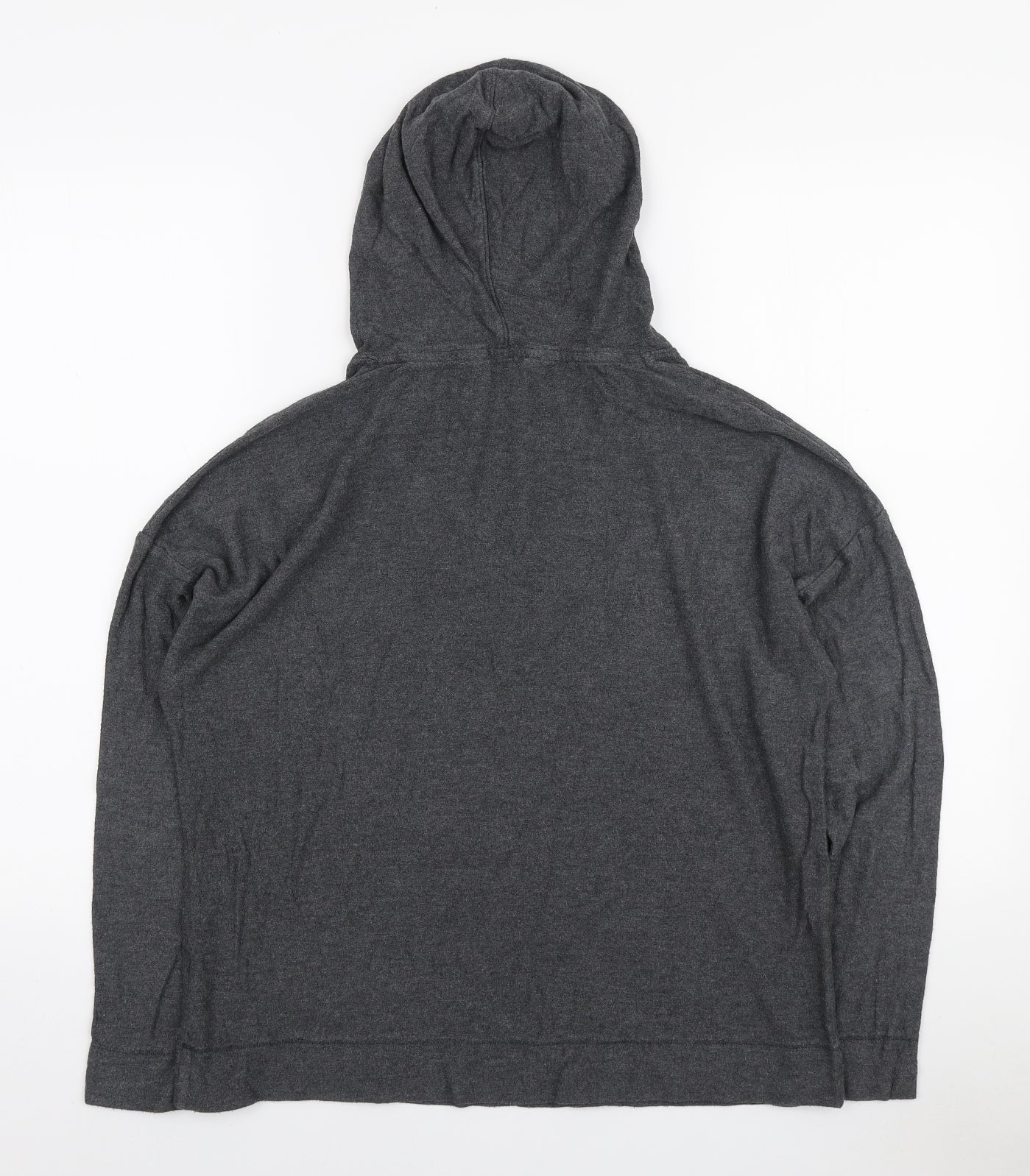 Marks and Spencer Womens Grey Viscose Pullover Hoodie Size 10 Pullover - Lounge Hoodie