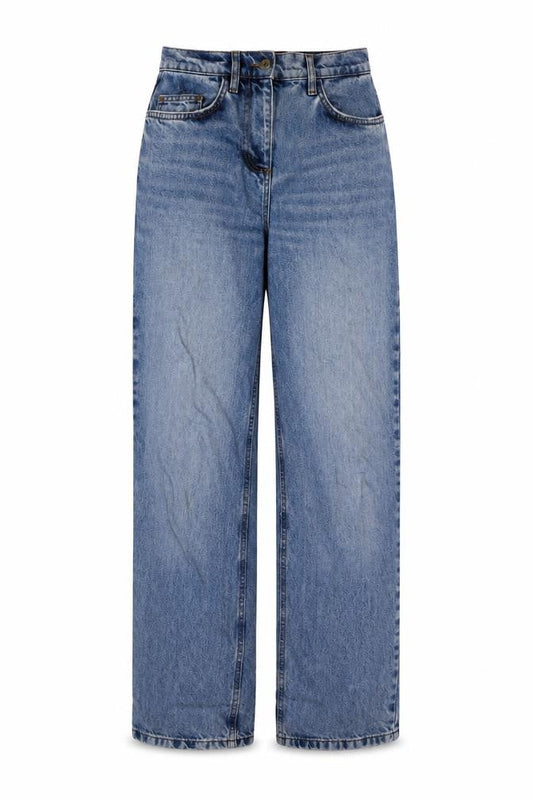 COLLUSION Womens Blue Cotton Straight Jeans Size 26 in L32 in Regular Button