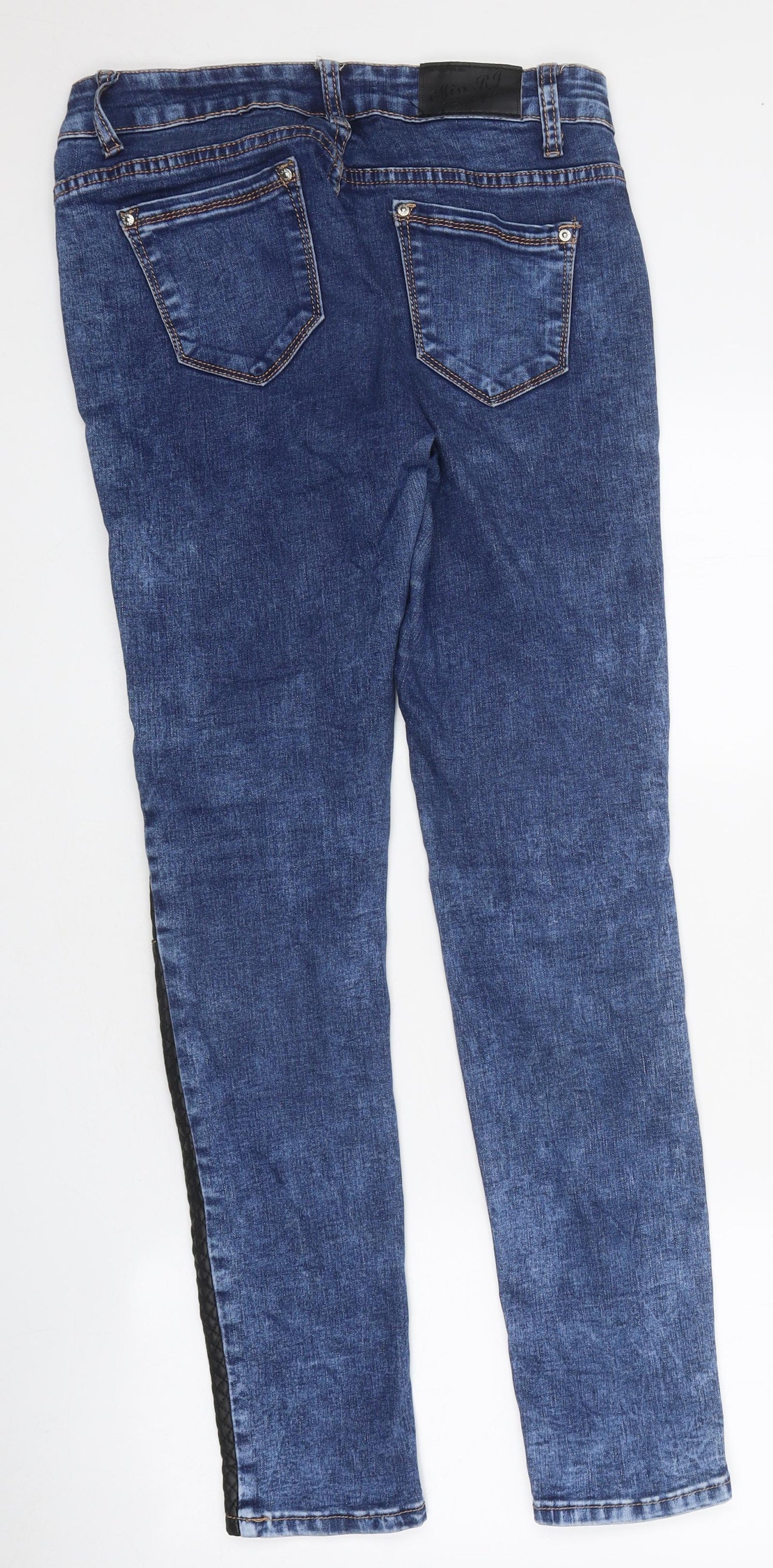 Miss RJ Womens Blue 100% Cotton Skinny Jeans Size 28 in L30 in Regular Zip