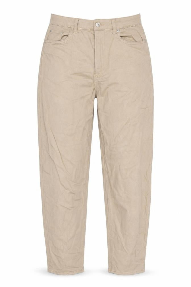 Divided by H&M Womens Beige 100% Cotton Mom Jeans Size 28 in L32 in Regular Zip
