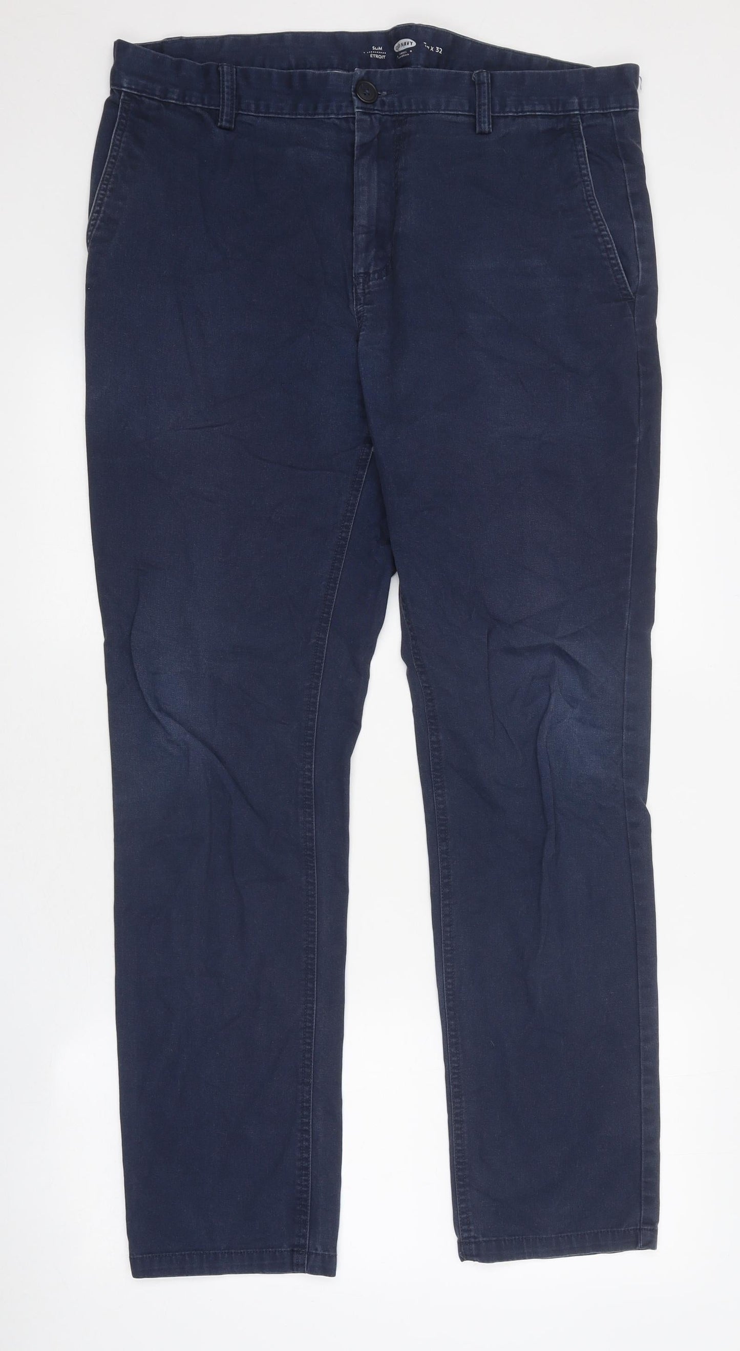 Old Navy Mens Blue Cotton Skinny Jeans Size 34 in L32 in Regular Zip