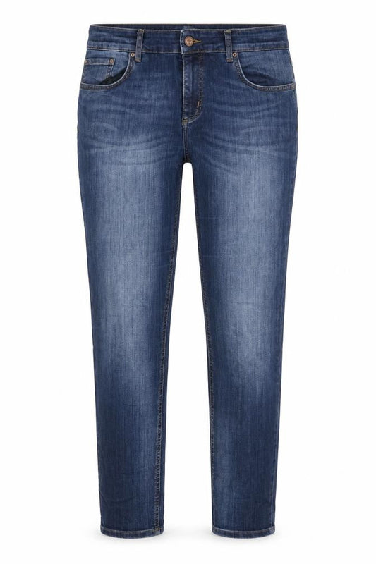 Preworn Womens Blue 100% Cotton Tapered Jeans Size 36 in L33 in Regular Zip