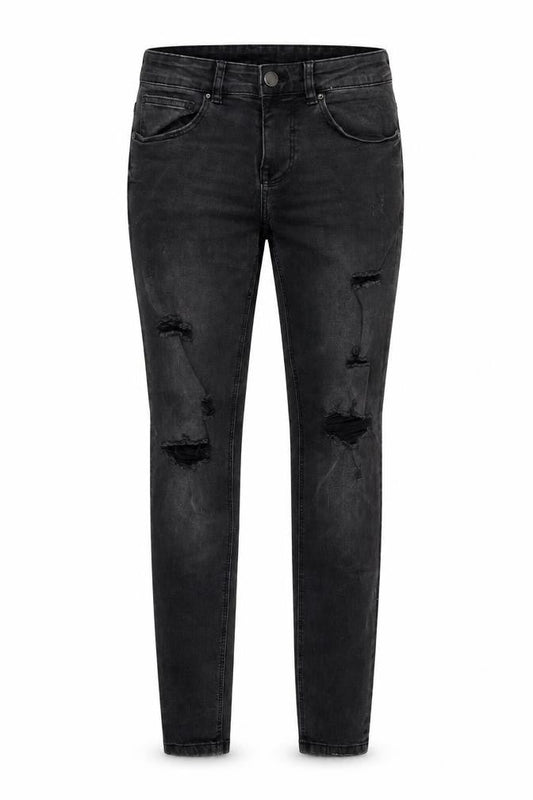 Primark Womens Black Cotton Skinny Jeans Size 30 in L32 in Regular Zip