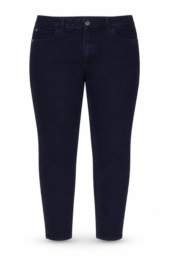 Marks & Spencer Womens Blue Cotton Skinny Jeans Size 12 L24 in Regular Zip