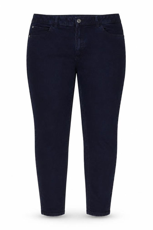 Marks & Spencer Womens Blue Cotton Skinny Jeans Size 12 L24 in Regular Zip