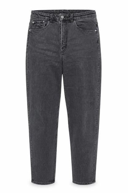 Lash Womens Grey Cotton Mom Jeans Size 30 in L30 in Regular Zip