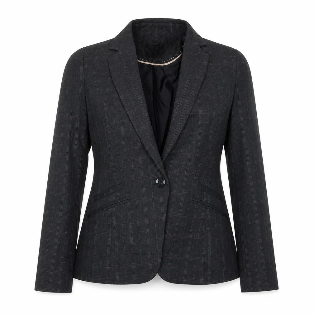 Atmosphere Womens Grey Check Jacket Blazer Size 14 Button