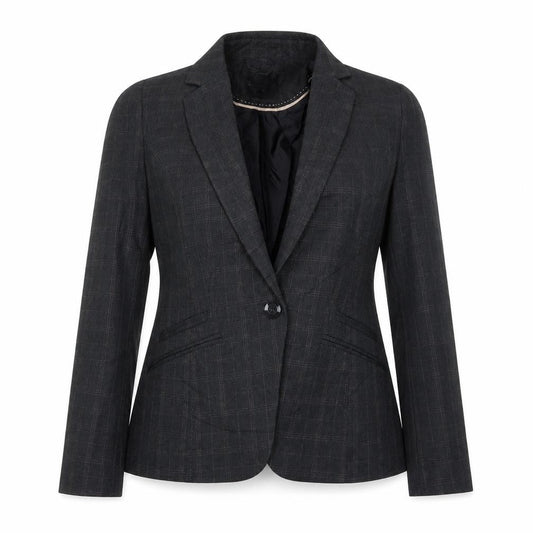 Atmosphere Womens Grey Check Jacket Blazer Size 14 Button