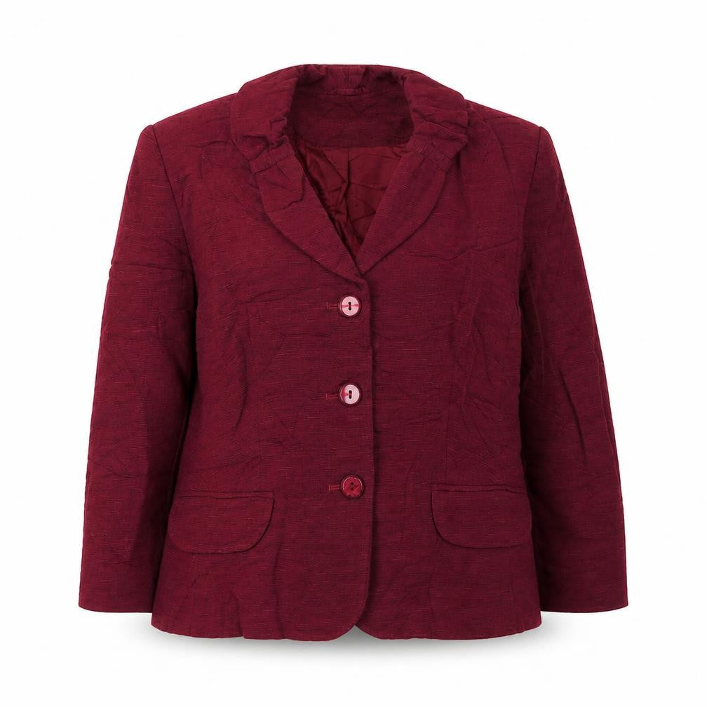 Alex & Co Womens Red Jacket Blazer Size 12 Button