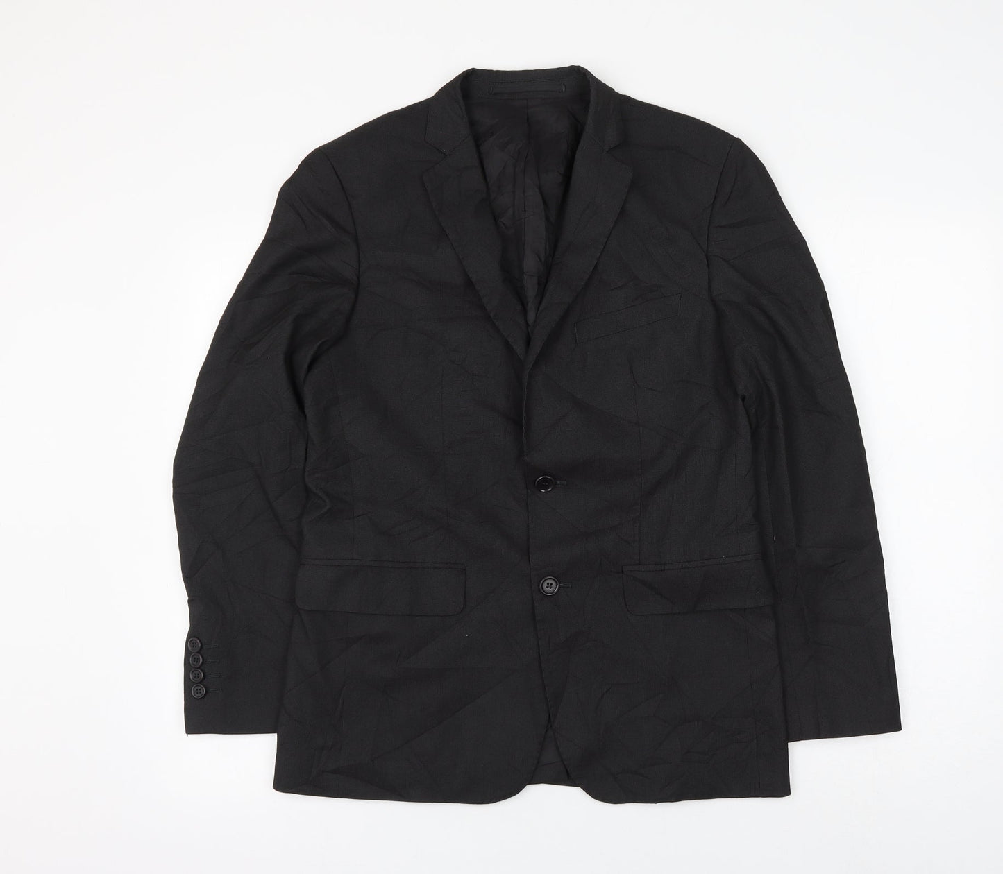 Zara Mens Grey Viscose Jacket Suit Jacket Size 36