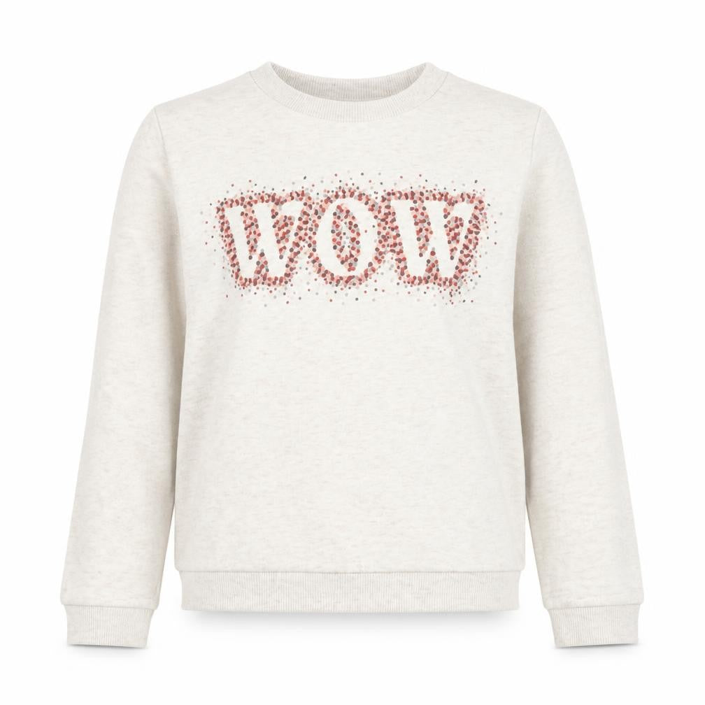Primark Girls Ivory Cotton Pullover Sweatshirt Size 7-8 Years Pullover - WOW
