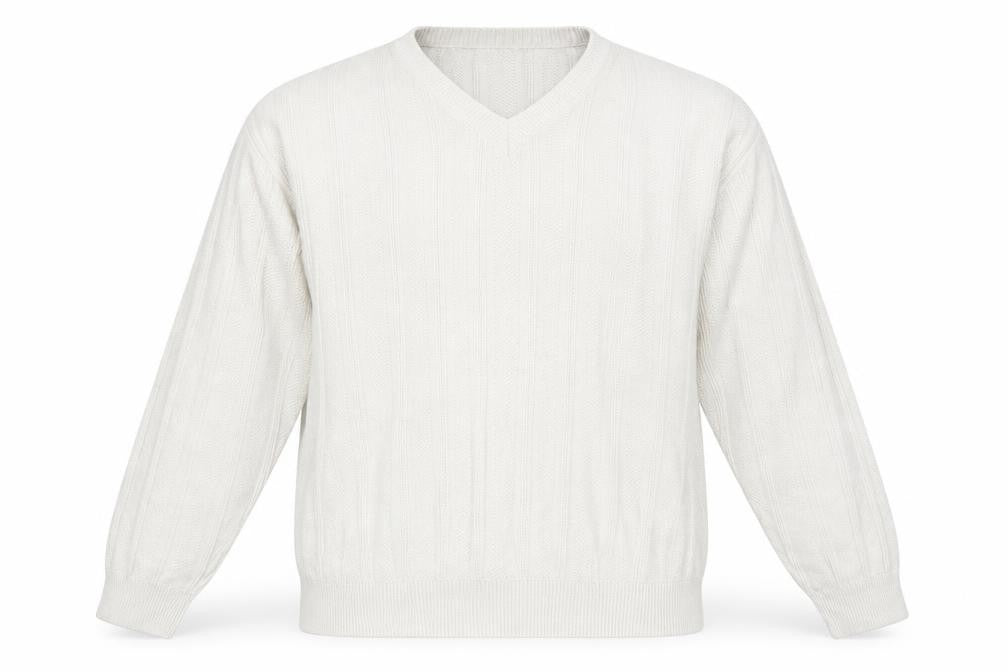 Marks & Spencer Mens Grey V-Neck Acrylic Pullover Jumper Size XL