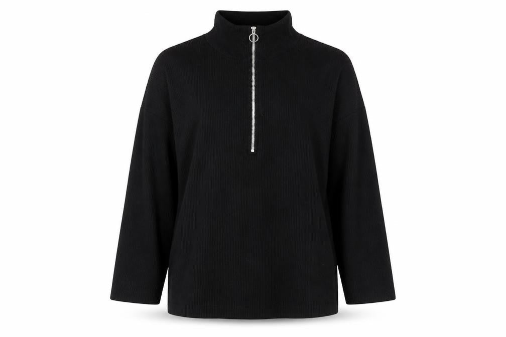 H&M Womens Black High Neck Polyester Pullover Jumper Size M