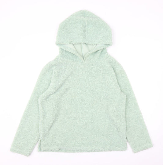 ASOS Womens Green Polyester Pullover Hoodie Size 8 Pullover