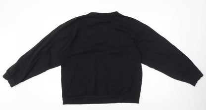 I SAW IT FIRST Womens Black Cotton Pullover Sweatshirt Size XL Pullover