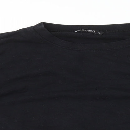 I SAW IT FIRST Womens Black Cotton Pullover Sweatshirt Size XL Pullover