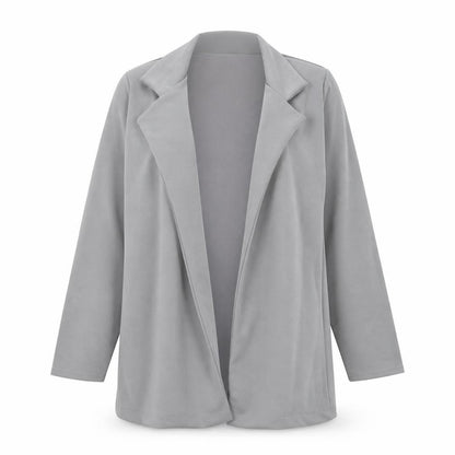 PRETTYLITTLETHING Womens Grey Jacket Size 10 Hook & Eye