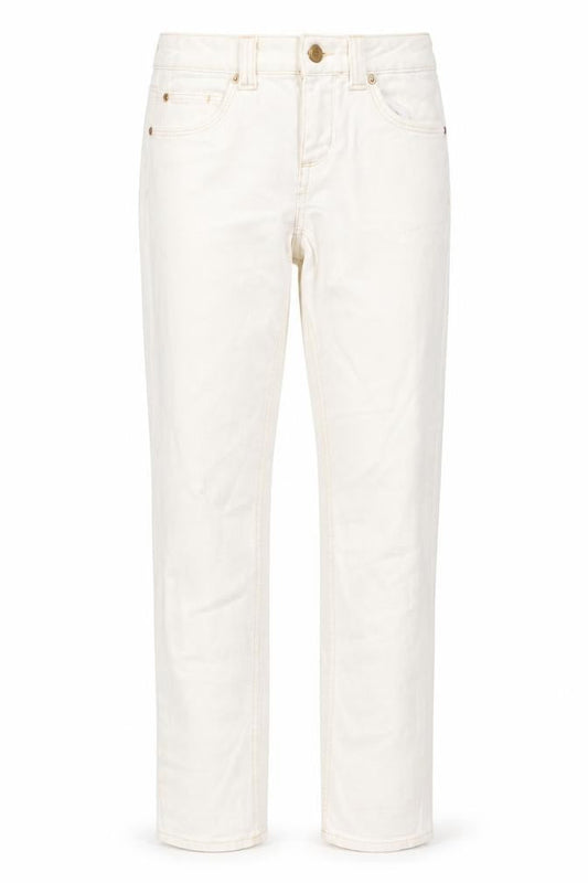 Topshop Womens Ivory Cotton Mom Jeans Size 26 in L30 in Regular Button