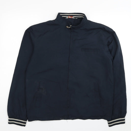 Clark UK Mens Blue Bomber Jacket Jacket Size M Zip