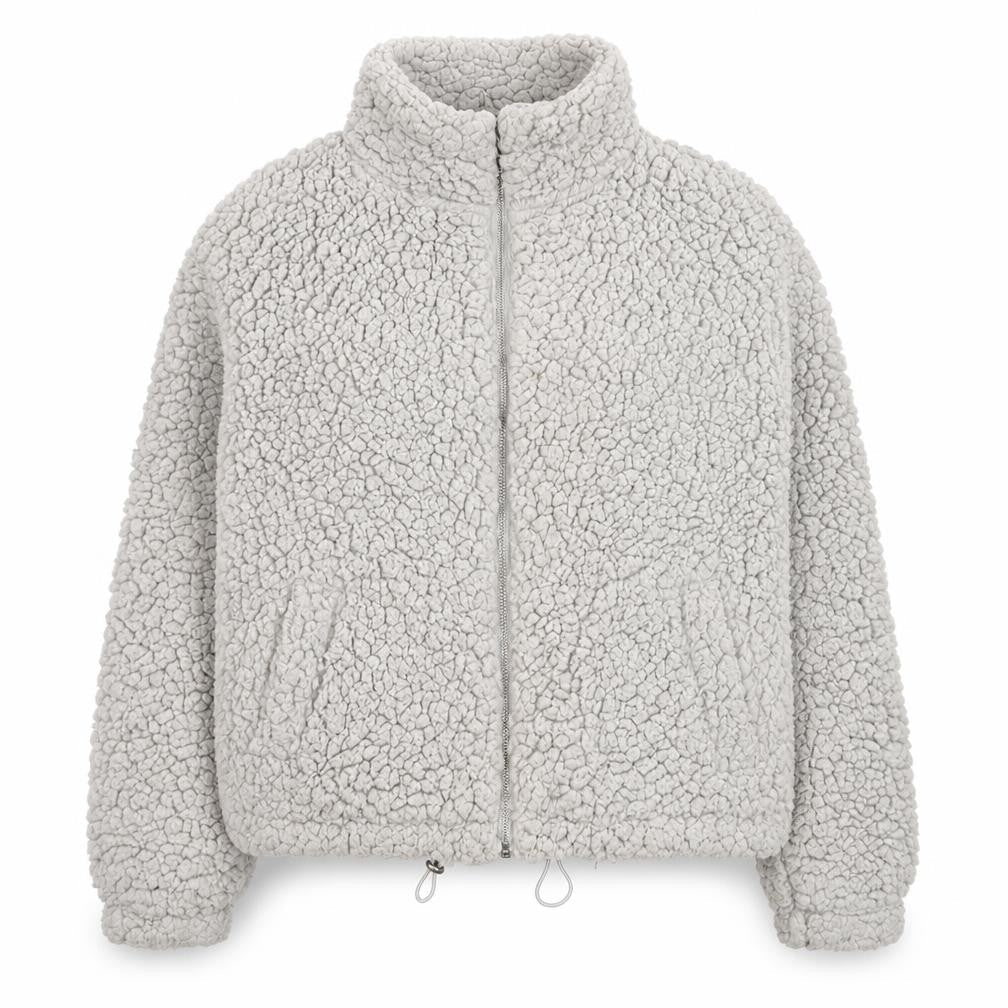 New Look Womens Grey Jacket Coat Size S Zip