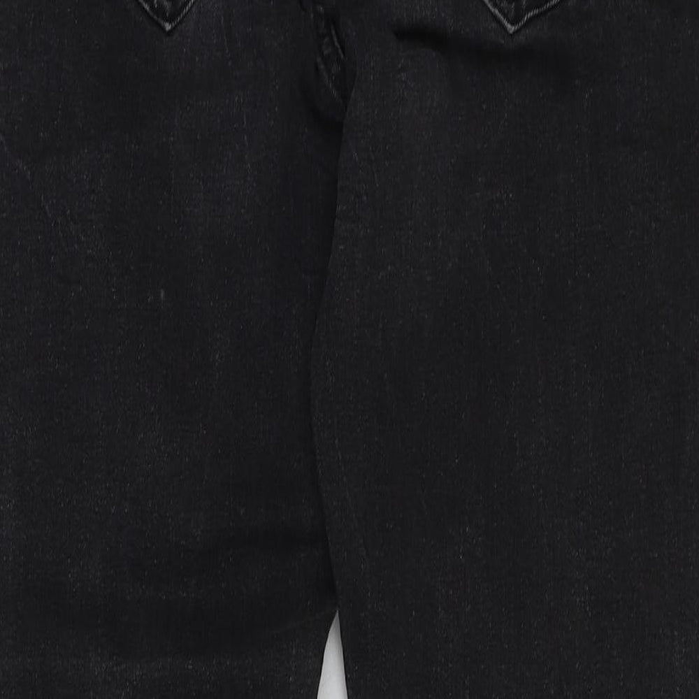 Denim & Co. Womens Grey Cotton Skinny Jeans Size 10 L25 in Regular Button