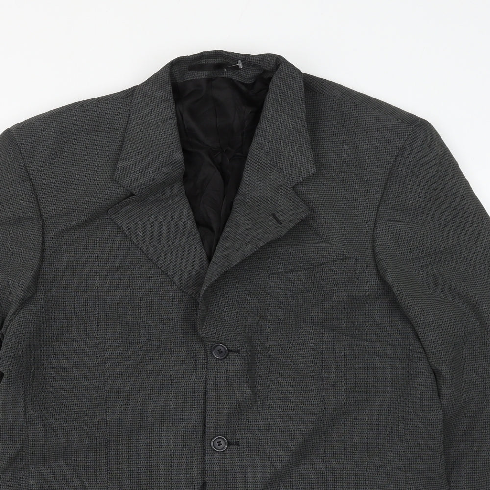 Burton Mens Grey Polyamide Jacket Suit Jacket Size 40