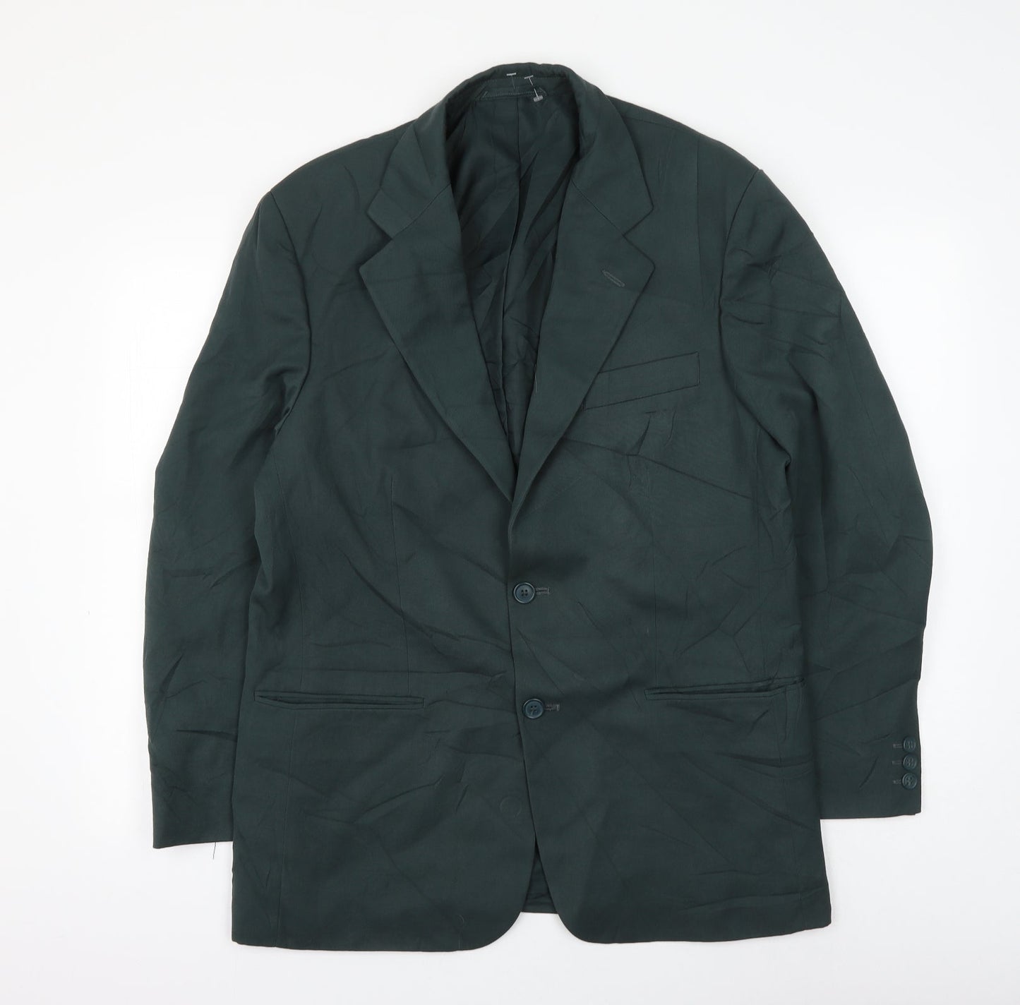 Modern Classics Mens Green Polyester Jacket Suit Jacket Size 40