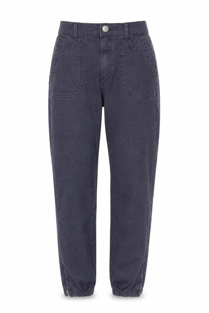 Marks & Spencer Womens Blue Cotton Tapered Jeans Size 6 L28 in Regular Zip