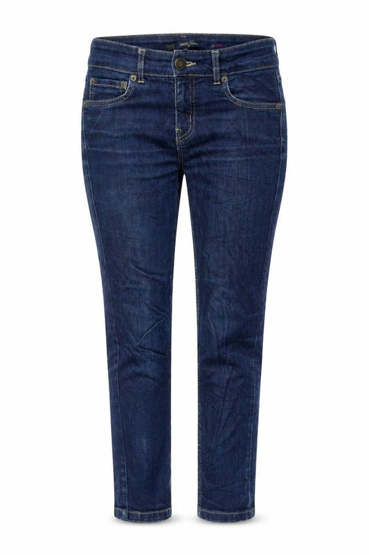 Oasis Womens Blue Cotton Skinny Jeans Size 8 L25 in Regular Zip