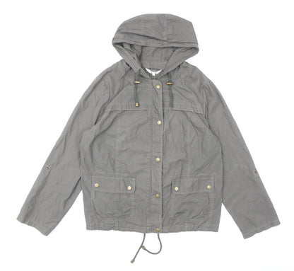 EWM Womens Green Jacket Size 14 Snap